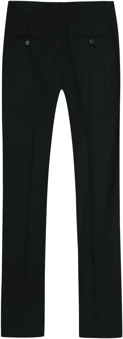 Mens Classic Slim Fit Fit Stretch Flat Front Slacks Dress Pants