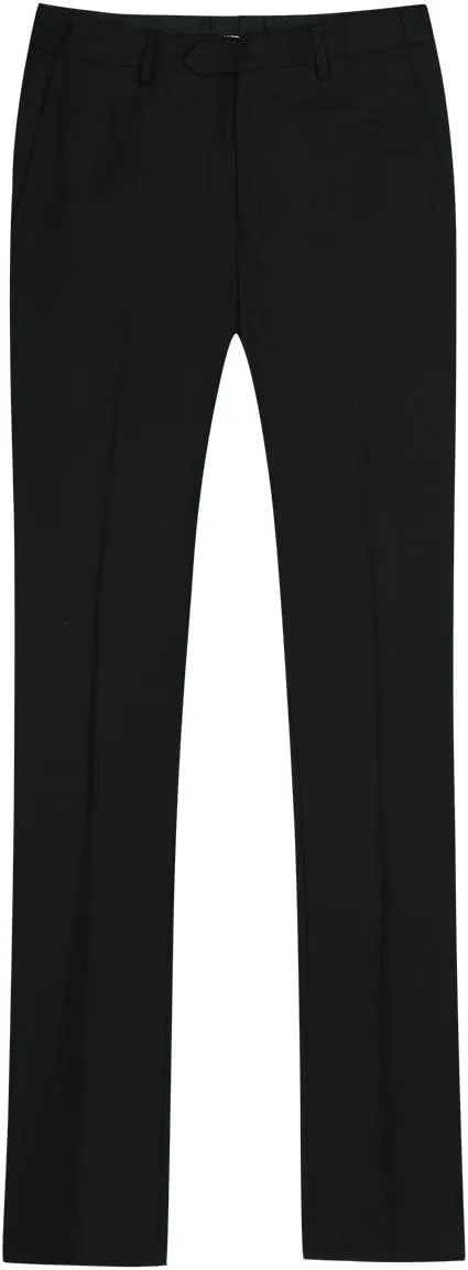 Mens Classic Slim Fit Fit Stretch Flat Front Slacks Dress Pants