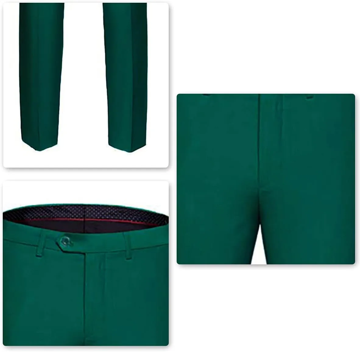 Mens Classic Slim Fit Fit Stretch Flat Front Slacks Dress Pants