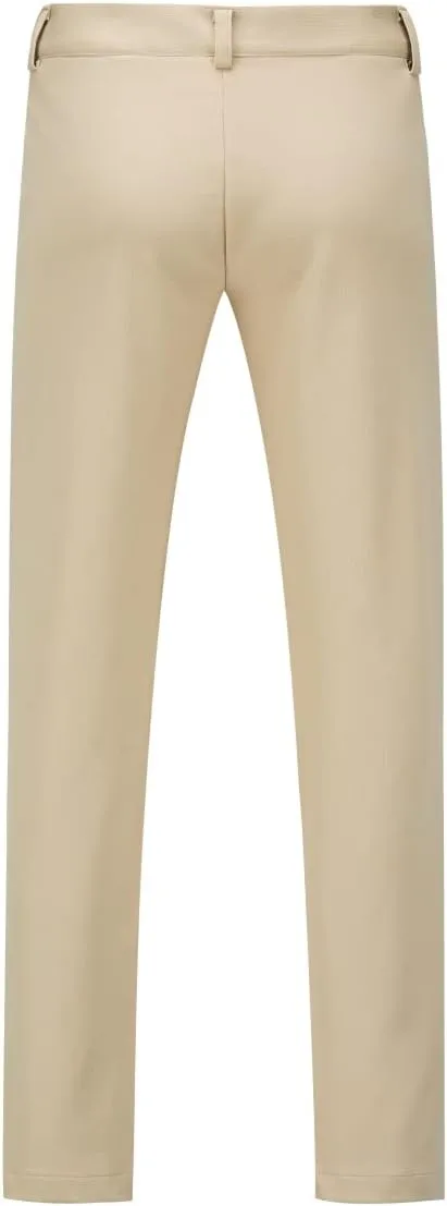 Mens Classic Slim Fit Fit Stretch Flat Front Slacks Dress Pants