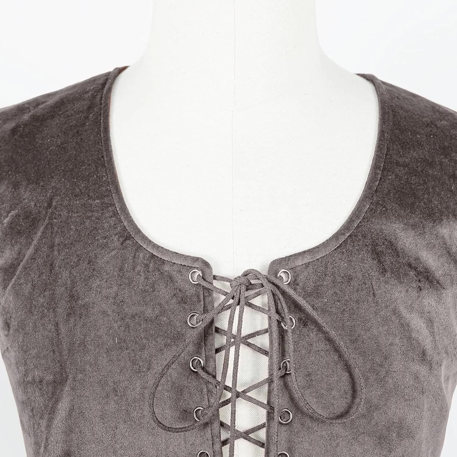 Men's Gothic Tank Top Renaissance Steampunk Lace-up Vintage Tank Top Victoria