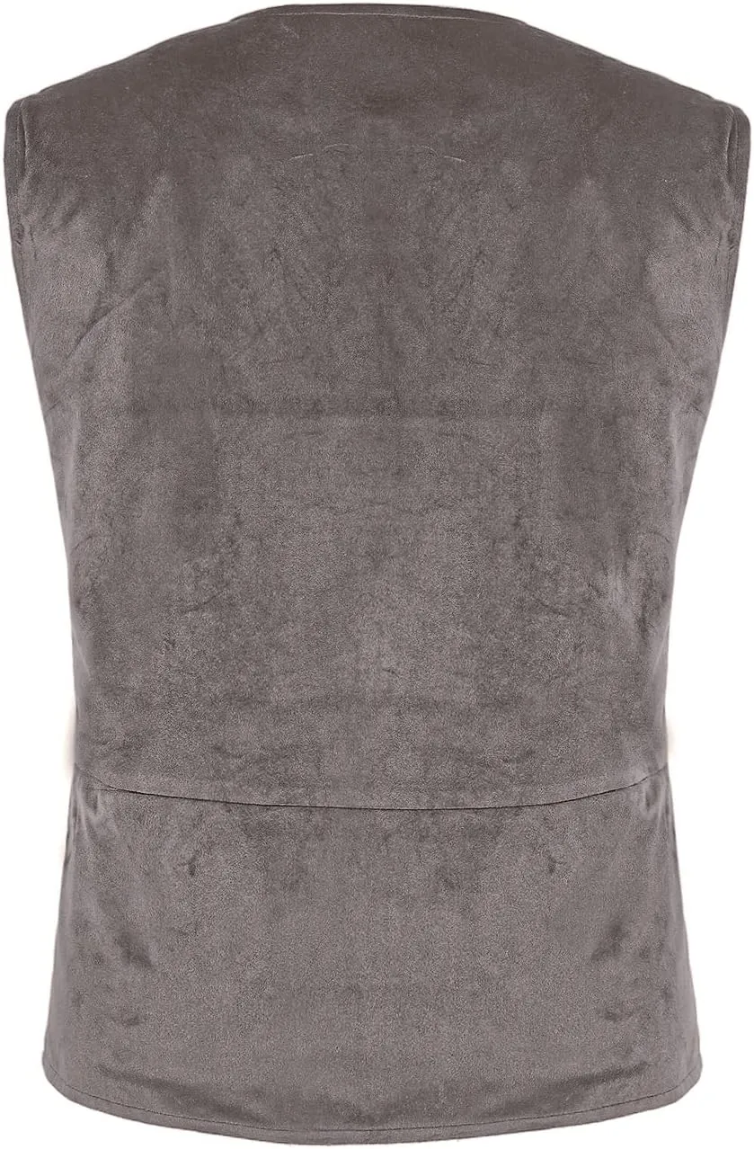 Men's Gothic Tank Top Renaissance Steampunk Lace-up Vintage Tank Top Victoria