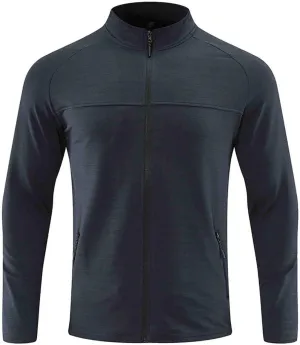 Mens Lightweight Athletic Jackets Quick Dry Track Jackets Full Zip Stand Collar Running Breathable Workout Jackets