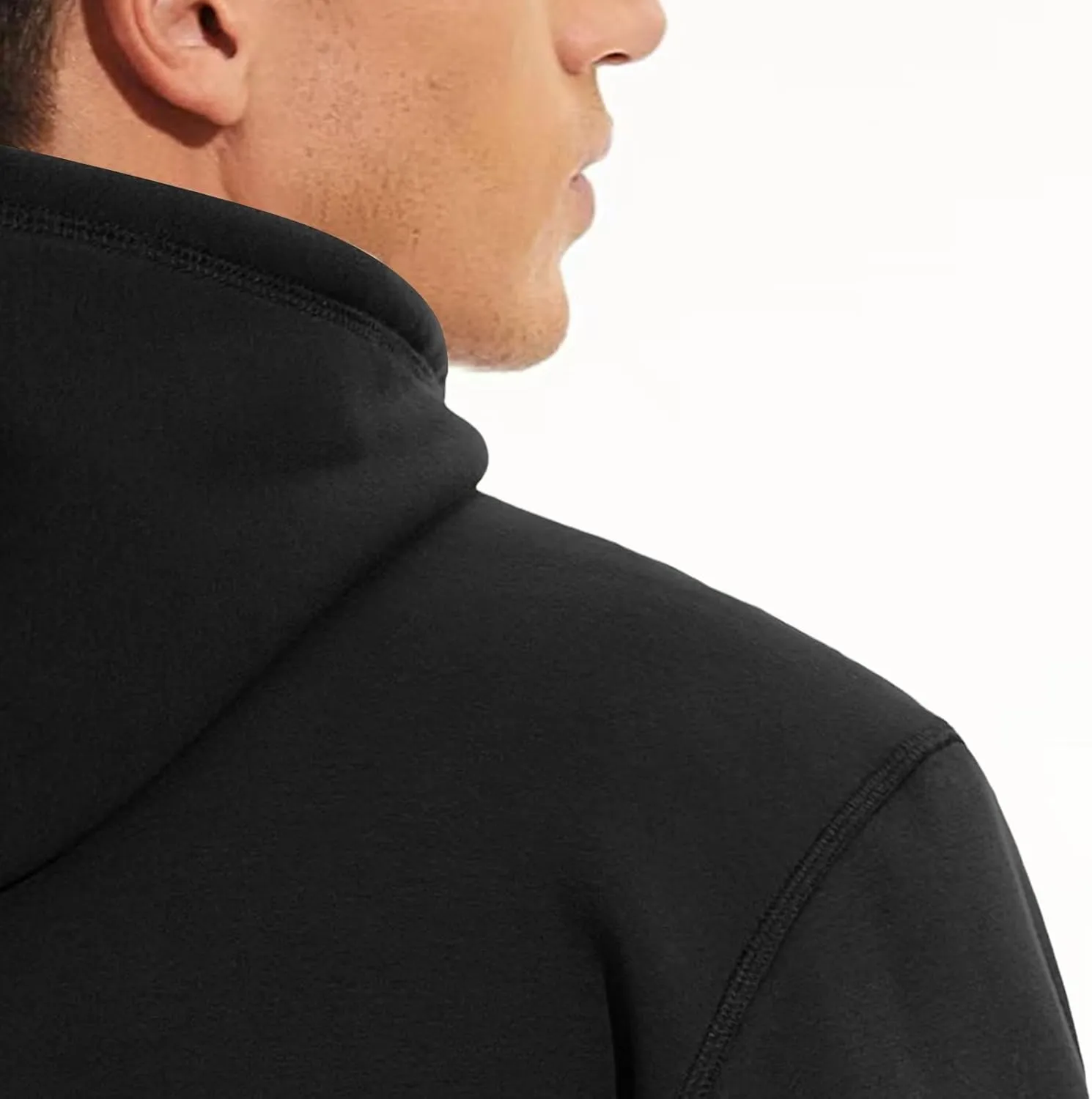 Men's Oversized Heavyweight Fleece Hoodie Winter Casual Hoodies Pullover Hooded Sweatshirts for Men with Pockets