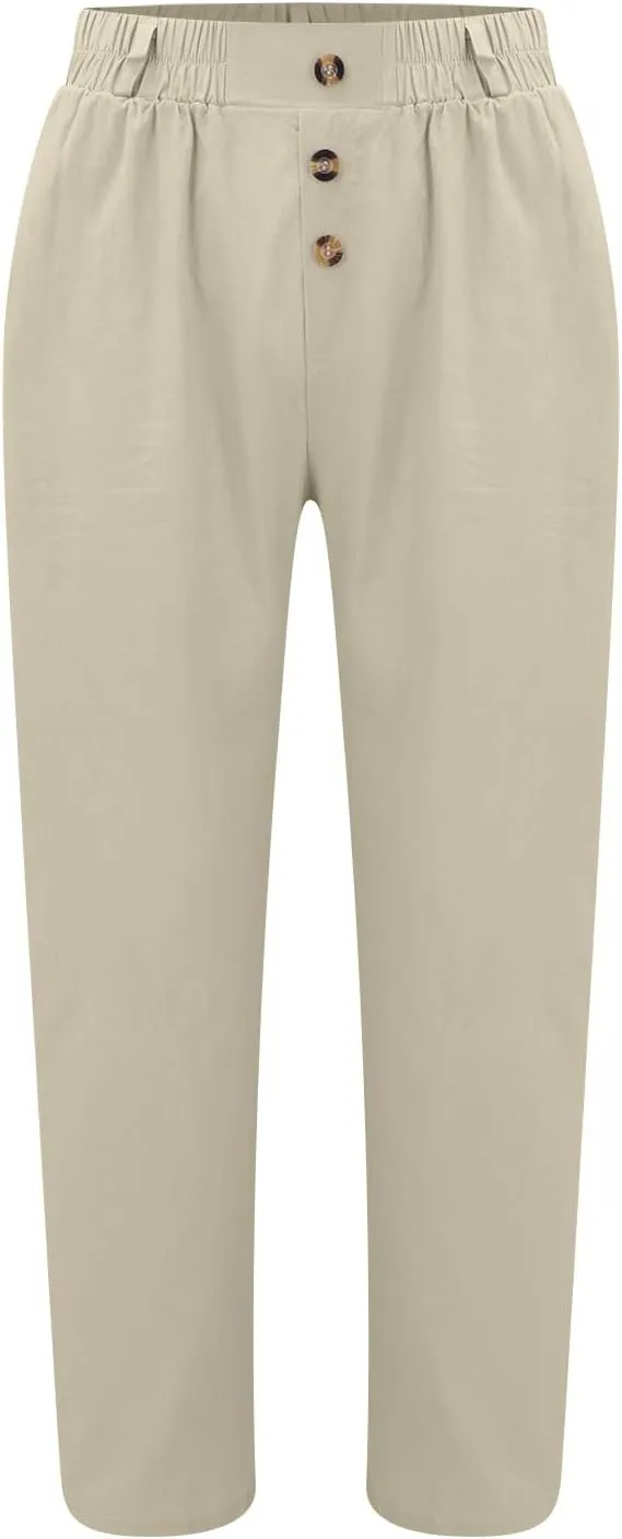 Men's Pants Work Straight-Leg Drawstring Comfy Trendy Pant Big and Tall Dressy with Pocket Vacation Travel Trousers