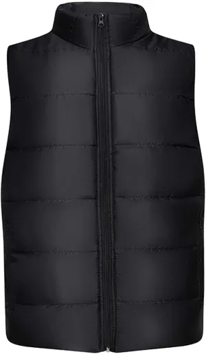 Mens Puffer Vest Lightweight Winter Outdoor Padded Vests Warm Stand Collar Zip Up Sleeveless Down Jacket Outerwear