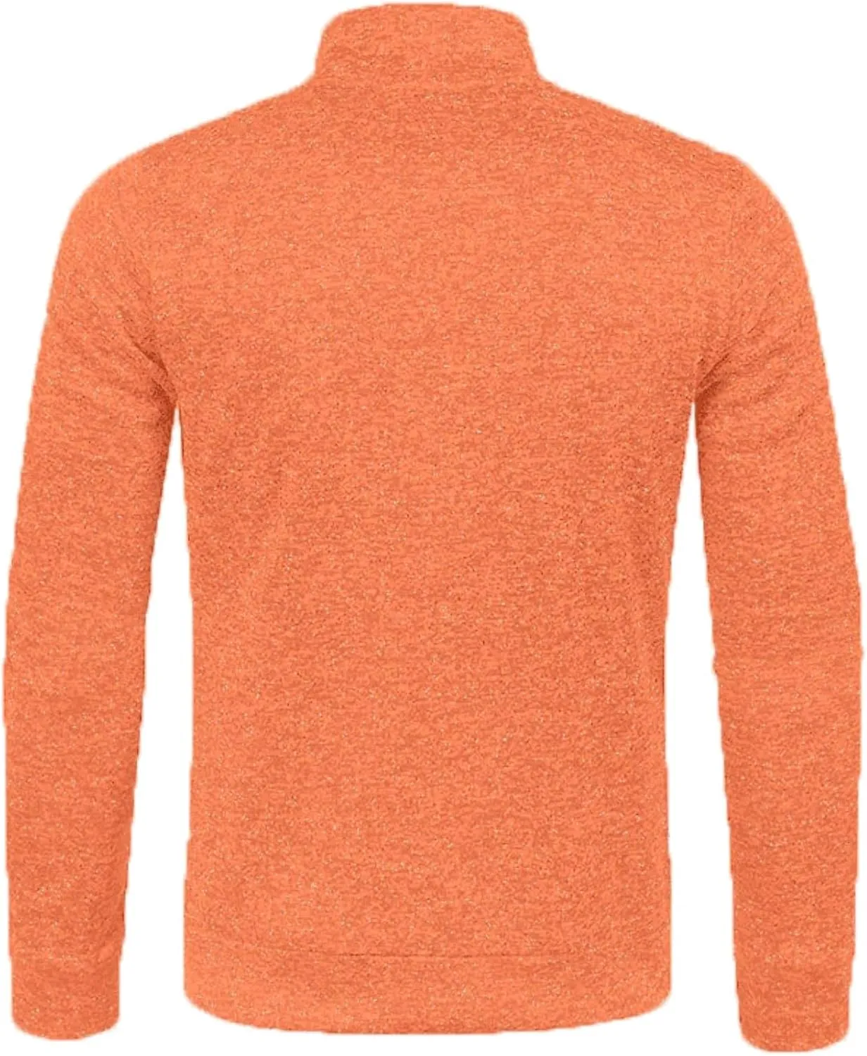 Men's Sweaters Fleece Full Zip Jacket Lightweight Mock Neck Jackets Soft Warm Windproof Casual Coats with Zipper Pockets