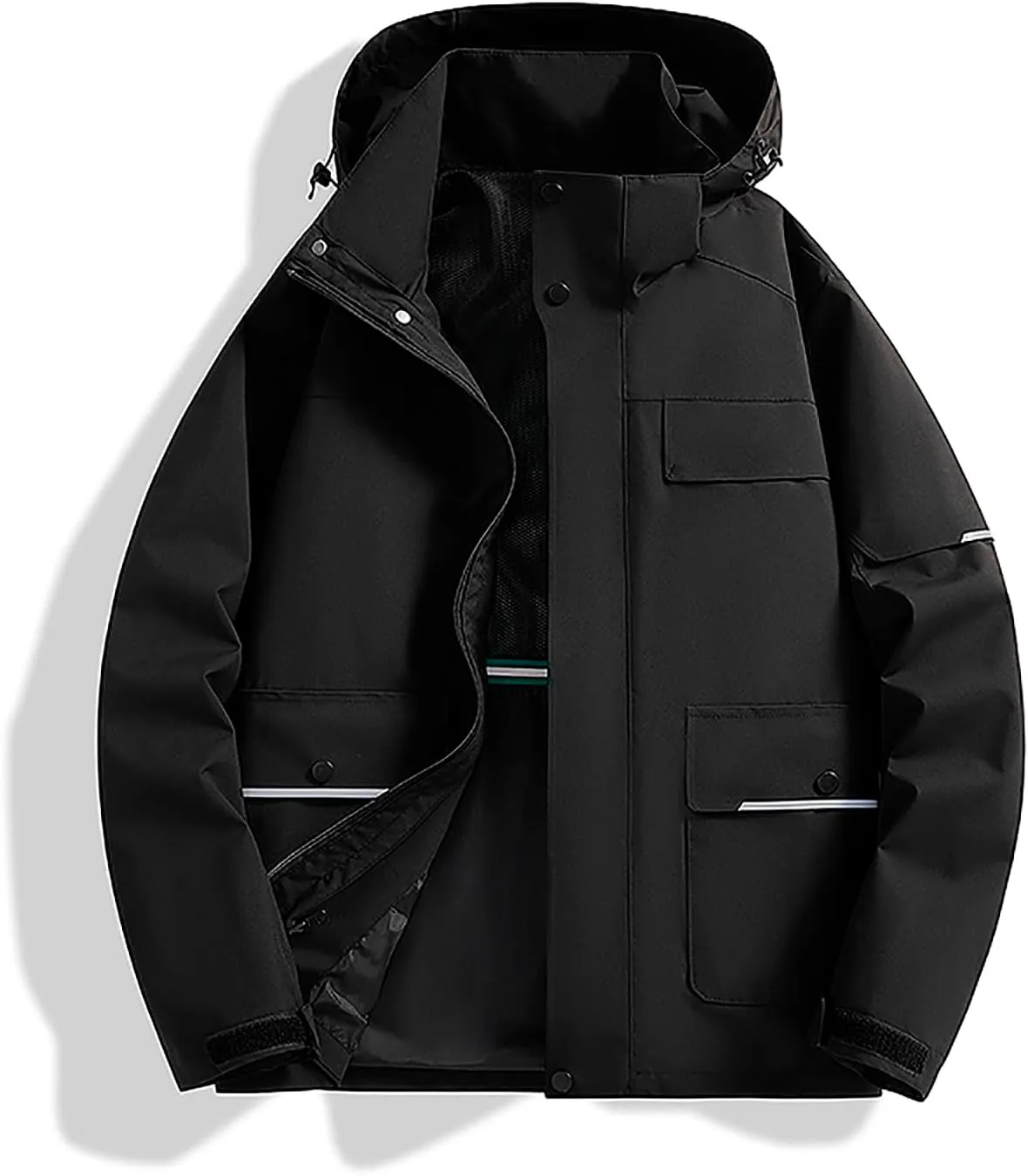 Mens Windbreaker Jackets Lightweight Rain Jacket Men Waterproof Casual Easy-Care Zip Up Versatile Outdoor Activitie Coat