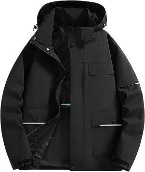 Mens Windbreaker Jackets Lightweight Rain Jacket Men Waterproof Casual Easy-Care Zip Up Versatile Outdoor Activitie Coat