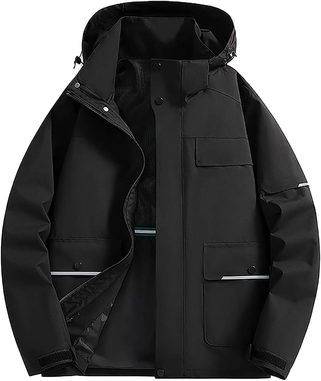 Mens Windbreaker Jackets Lightweight Rain Jacket Men Waterproof Casual Easy-Care Zip Up Versatile Outdoor Activitie Coat