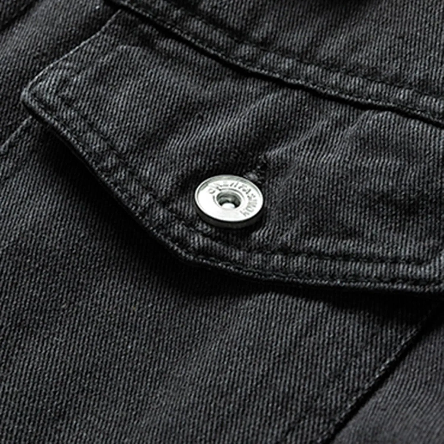 Men's Winter Coat: Fleece Lined Denim Jacket with Pockets, Big & Tall Sizes, Multicoloured