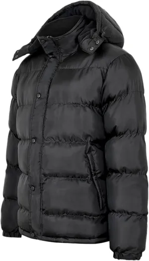 Mens Wool Jackets And Coats Men's Thick Bread Cloth Winter Hooded Solid Color Full-Zipper Cotton-Padded Plus