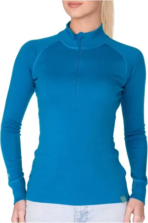 MERIWOOL Womens Base Layer 100% Merino Wool Midweight 250g Half Zip Sweater for Women