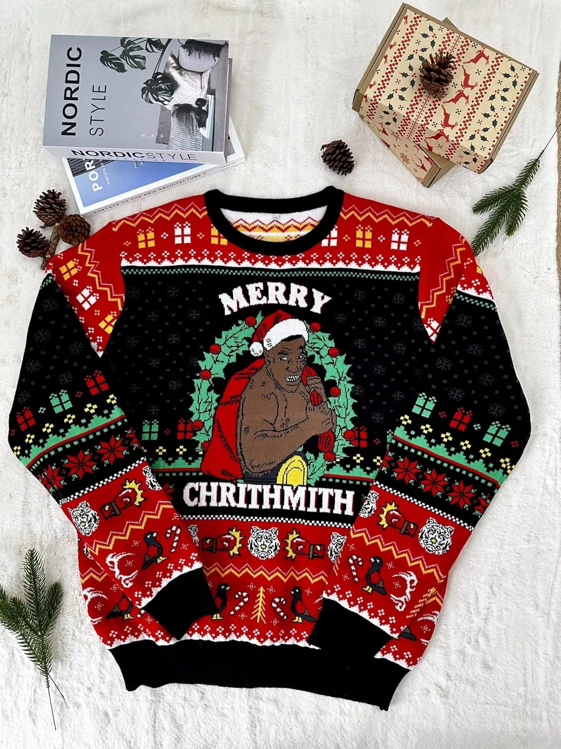 Merry Chrithmith Ugly Sweater - Ugly Christmas Sweaters -Well Happy Birthday Jesus Xmas Sweater - Knitted Xmas Sweater