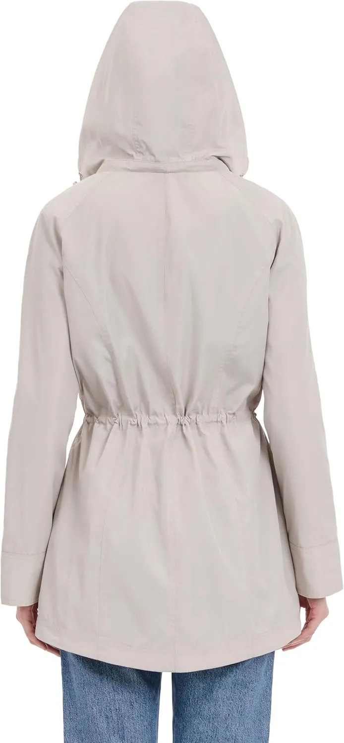Michael Kors Women's Hooded Anorak Rain Coat