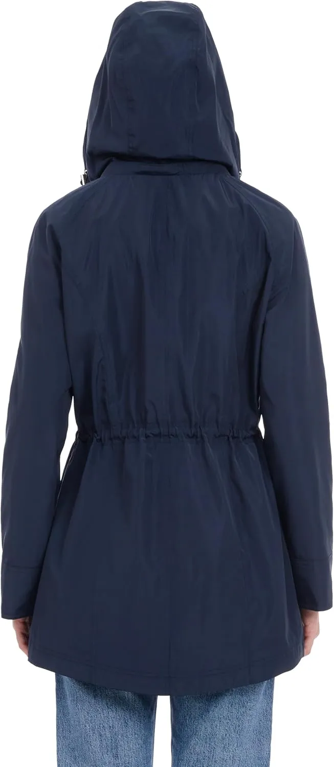 Michael Kors Women's Hooded Anorak Rain Coat
