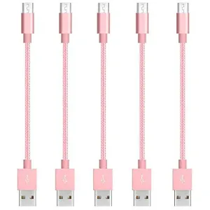 Micro Usb Fast Charging Braided Cable Durable Cord Sync For Android Cell Phones