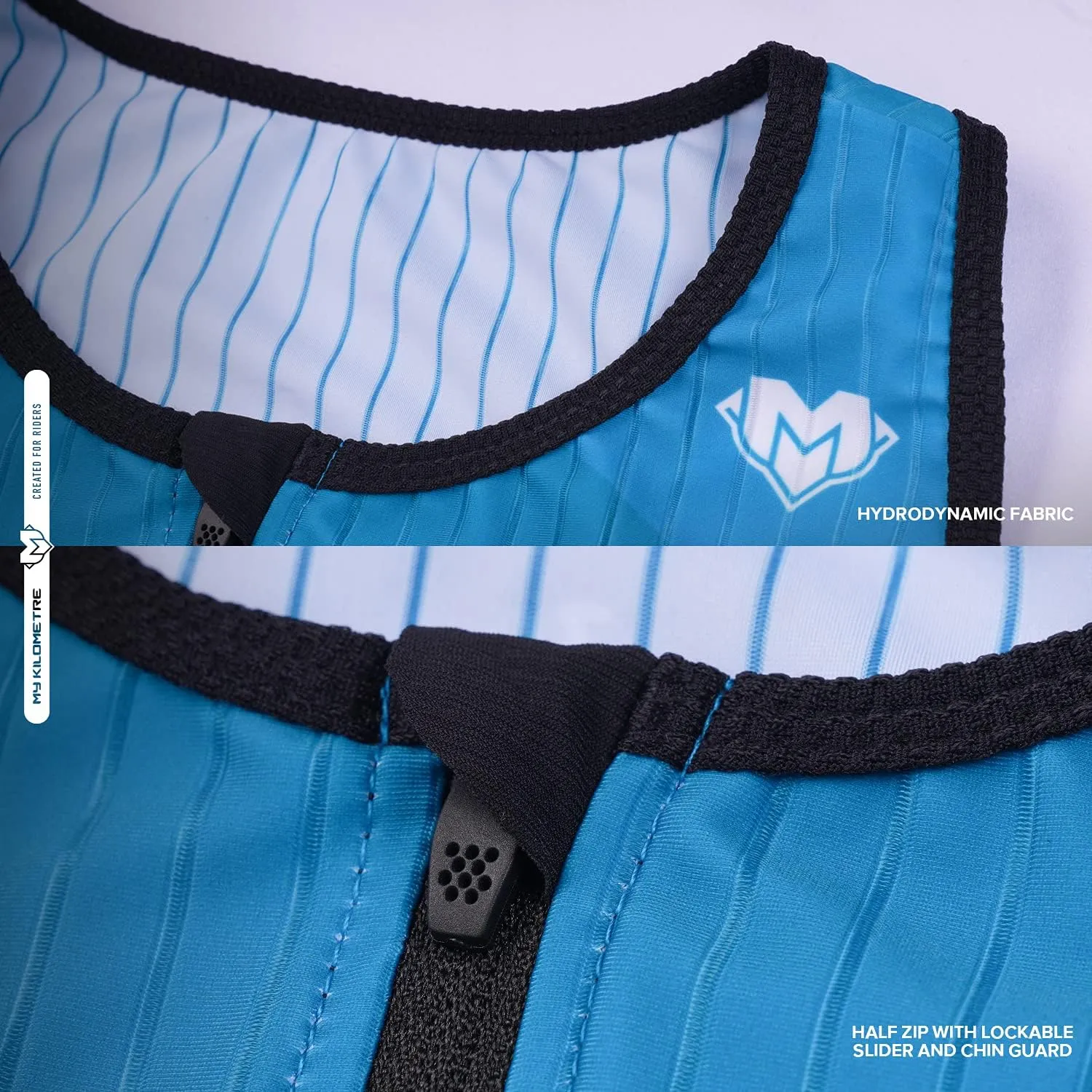 MY KILOMETRE Womens Triathlon Top Tri Singlet Racerback Performance Triathlon Top with Back Pockets