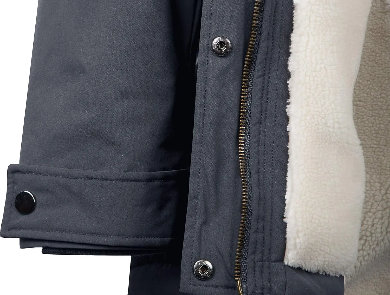NUTEXROL Women's Winter Thicken Hooded Sherpa Lined Parka Military Anorak Jacket Warm Short Cotton Coats for Women