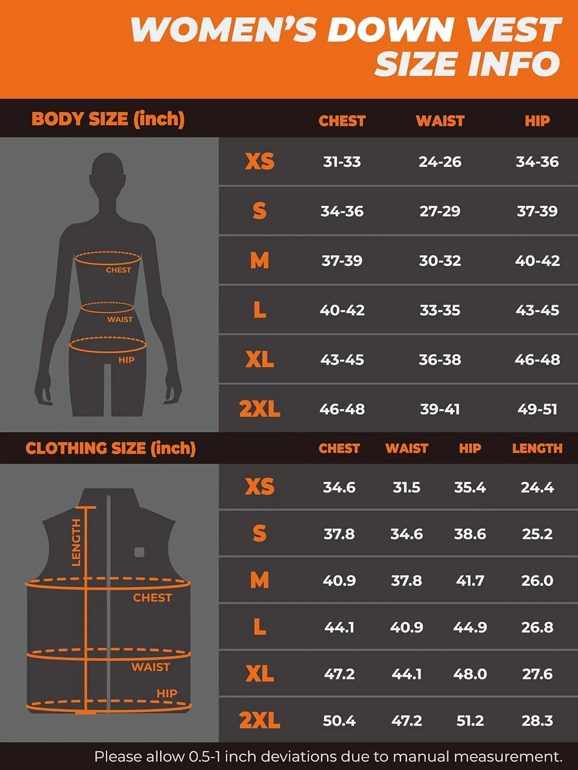 ORORO Women's Heated Down Vest with Detachable Hood, Heating Vest with 800 Fill Down (Charger Not Included)