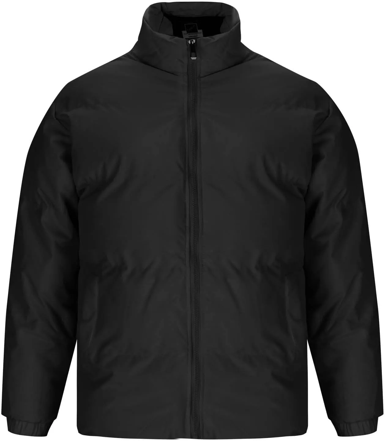 Puffer Jacket for Men Stand Collar Winter Warm Down Coats Cotton Padded Windproof Outerwear with Pockets