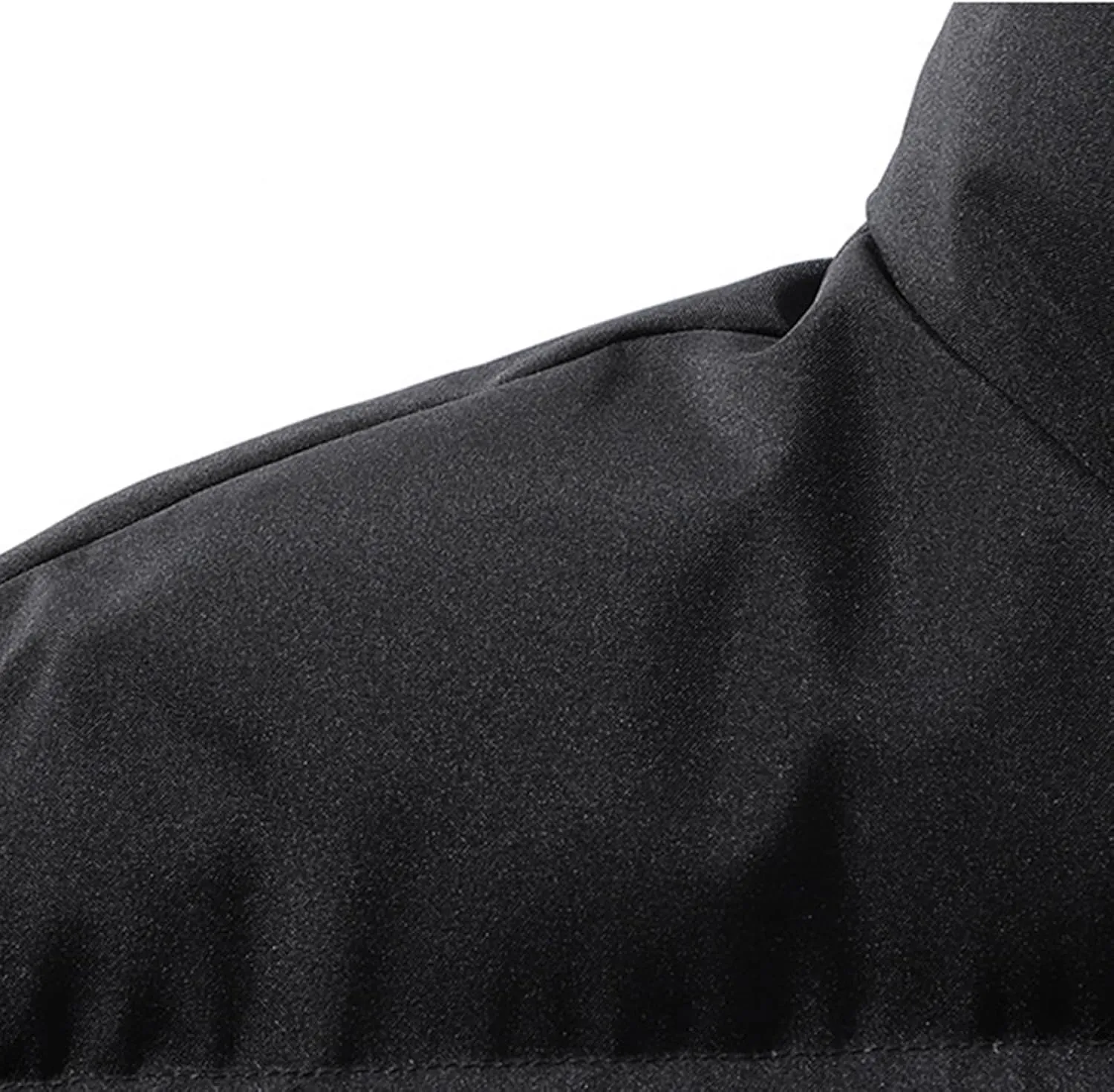 Puffer Jacket for Men Stand Collar Winter Warm Down Coats Cotton Padded Windproof Outerwear with Pockets