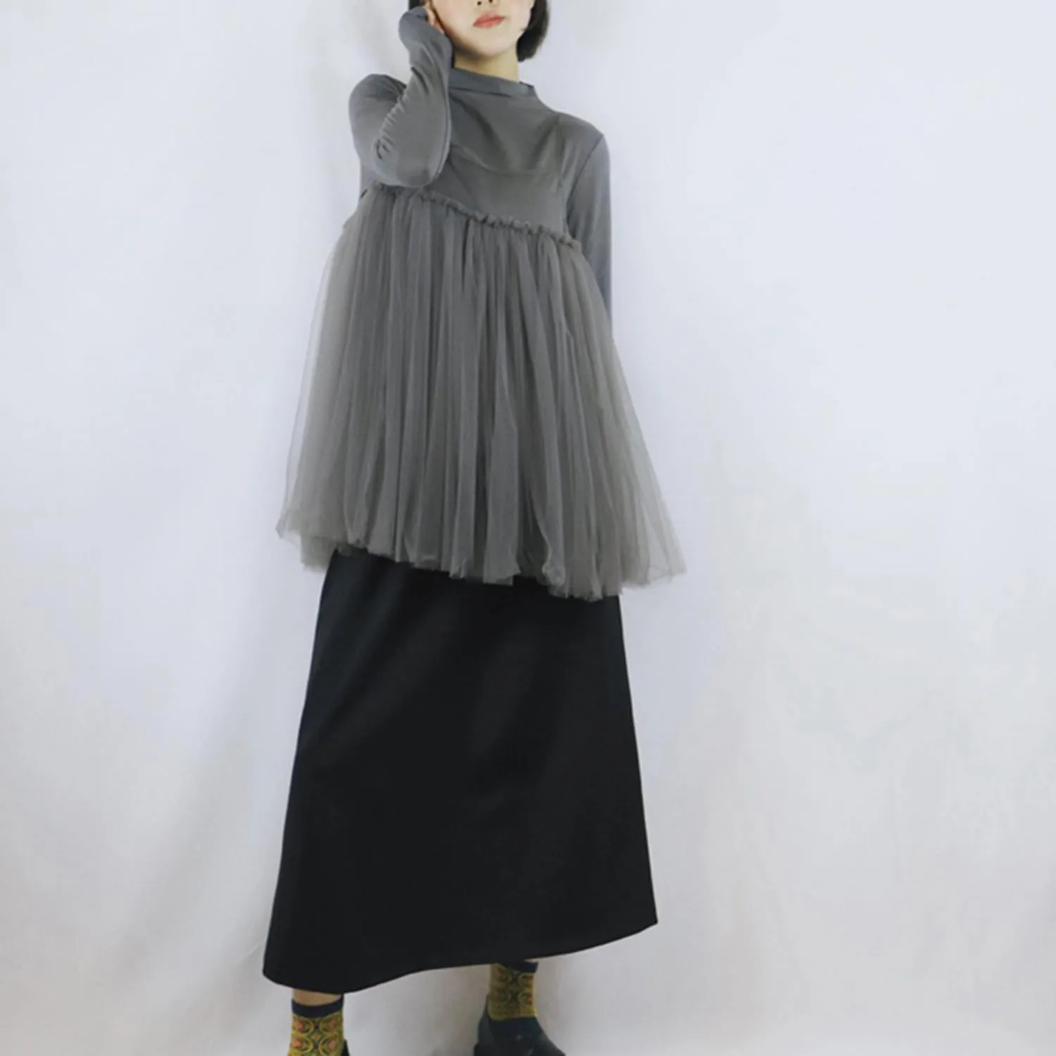 Puffy Mesh Camisole Top Spaghetti Strap Sleeveless Sheer Tulle Tank Top Cover Up