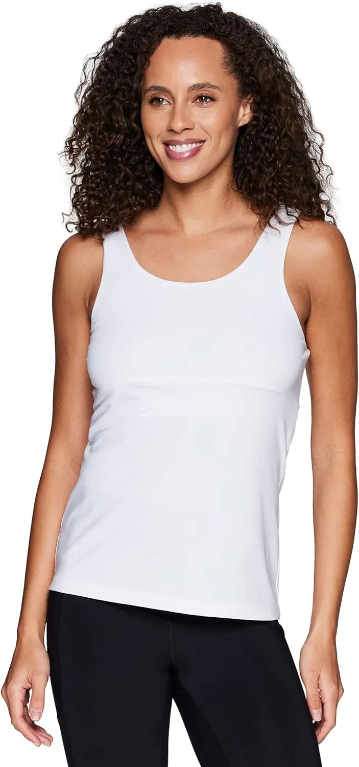 RBX Active Women's Bra Top Ventilated Gym Yoga Running Tank Top with Shelf Bra