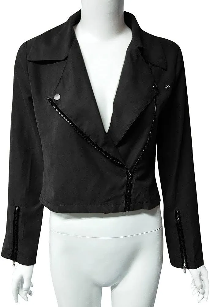 Red Leather Jacket Stand-Up Collar Zipper Stitching Solid Color Jacket Winter Jackets for Women Leather Jacket