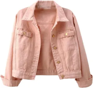 Retro Denim Jacket, Spring and Autumn Loose Casual Top for Women