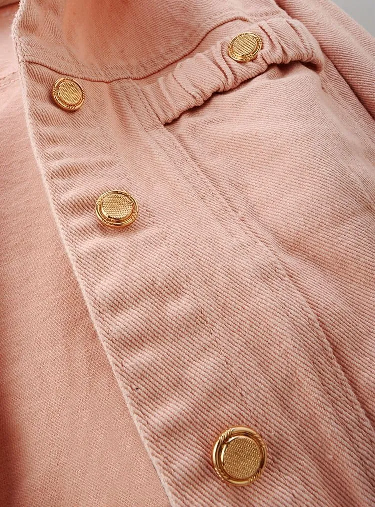 Retro Denim Jacket, Spring and Autumn Loose Casual Top for Women