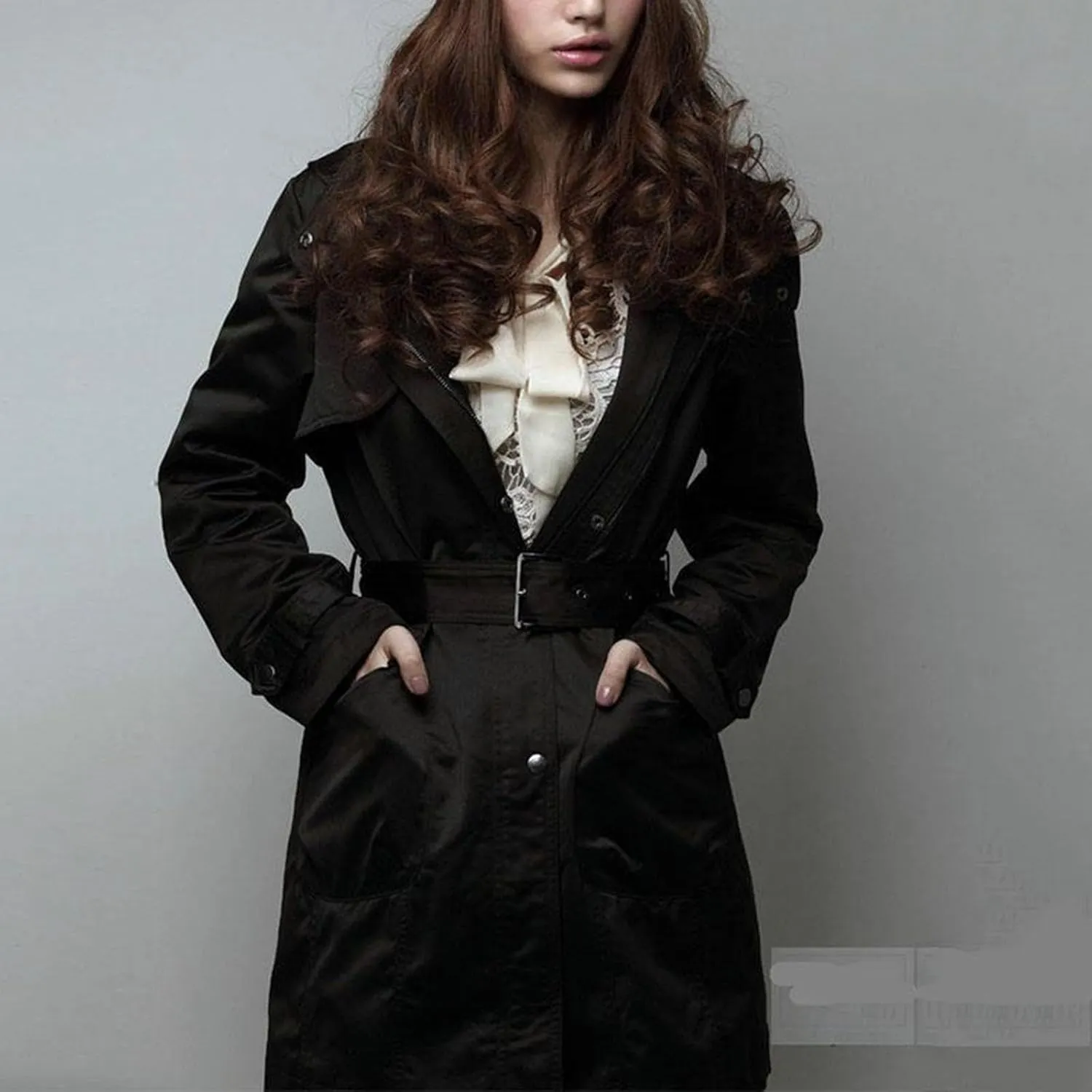 SACFOF Women's Thicken Fleece Sherpa Lined Parka Winter Warm Coat Hooded Faux Fur Down Jacket Puffer Overcoat