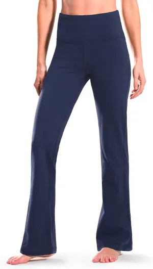Safort 28" 30" 32" 34" Inseam Regular Tall Bootcut Yoga Pants Flared Leg Dress Pants with Pockets for Casual