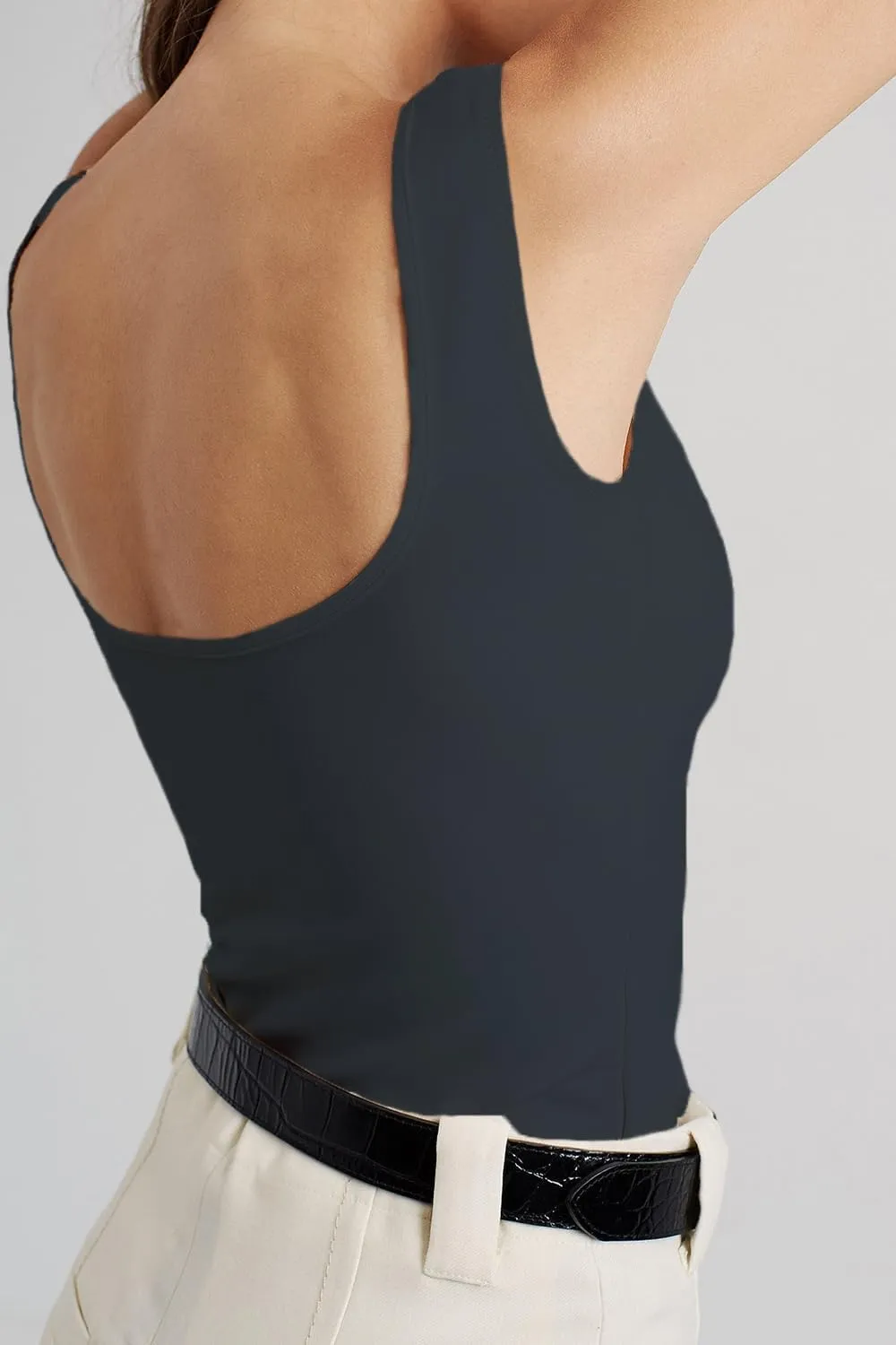 Sexy Tank Top for Women - Summer Cute Going Out Top Sleeveless V Neck Backless