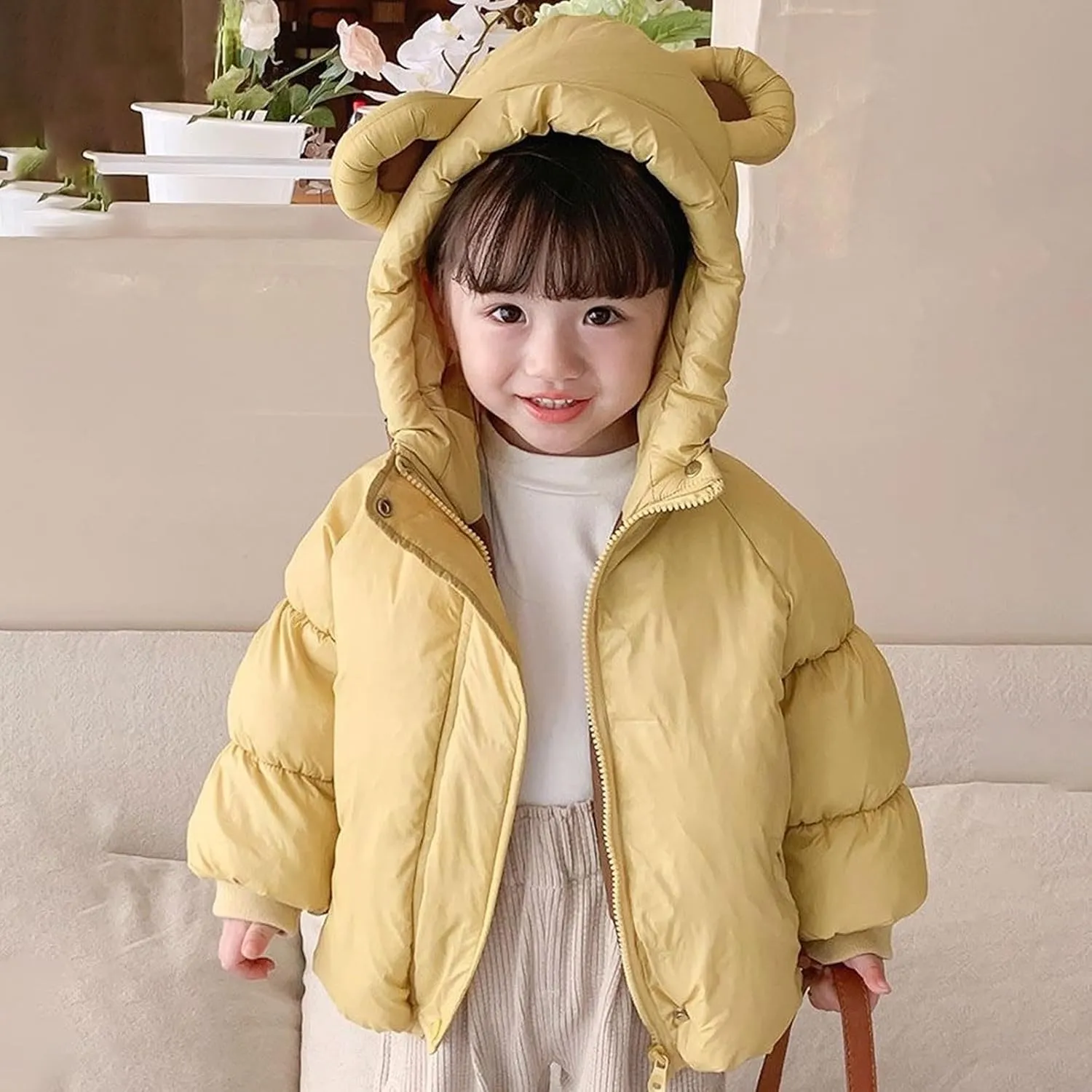 Stuff Coat Kids Toddler Baby Girls Boys Winter Warm Thick Solid Cotton Long Sleeve Padded Jacket Coat Baby Boy Vest