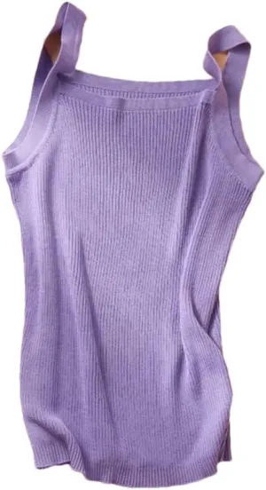 Tank Top for Women Cotton Camisole Vest Women's Seamless Wide Shoulder Straps Top