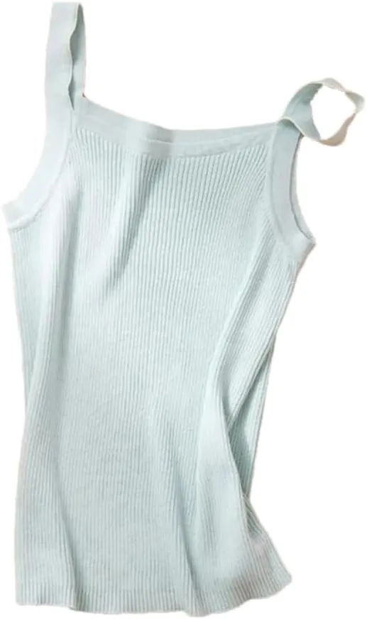 Tank Top for Women Cotton Camisole Vest Women's Seamless Wide Shoulder Straps Top