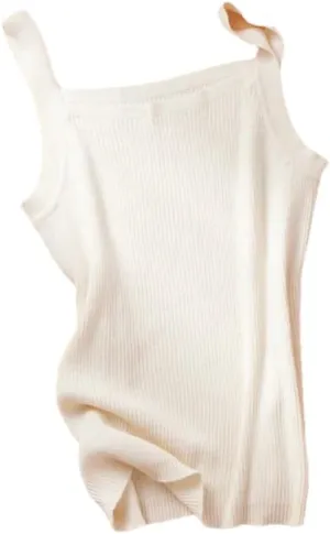 Tank Top for Women Cotton Camisole Vest Women's Seamless Wide Shoulder Straps Top