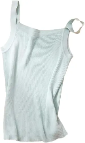 Tank Top for Women Cotton Camisole Vest Women's Seamless Wide Shoulder Straps Top