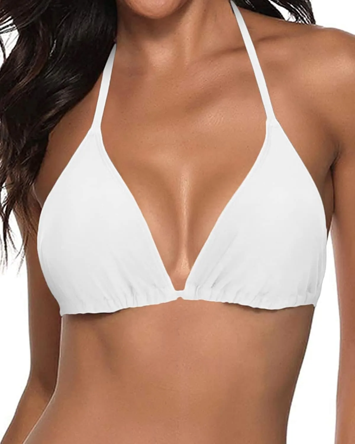 Tempt Me Women Triangle Bikini Top String Halter Bathing Suits Top Only No Bottom