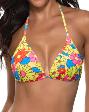 Tempt Me Women Triangle Bikini Top String Halter Bathing Suits Top Only No Bottom