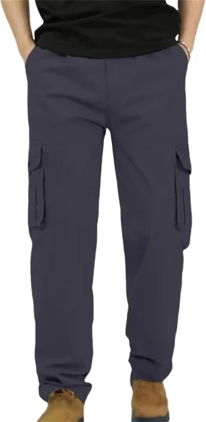 Thatrich Mens Business Pants for Office Work Basic Cargo Pants Outdoor Retro Casual Trousers Quick Dry Breathable Joggers