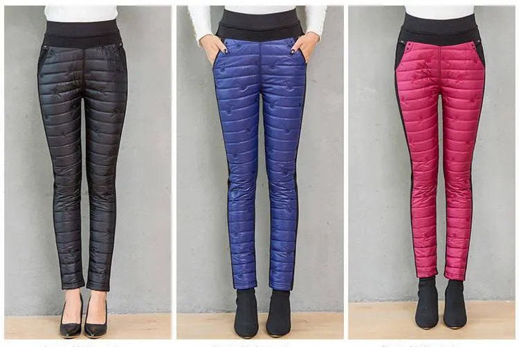 ThermoPants - High Waist Winter Down Pants