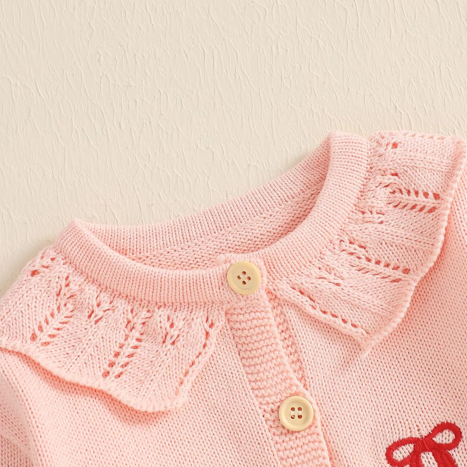 Toddler Baby Girl Thin Knit Sweater Coat Long Sleeve Button Up Cardigan Cable-Knit Knitwear Jacket Fall Winter Clothes