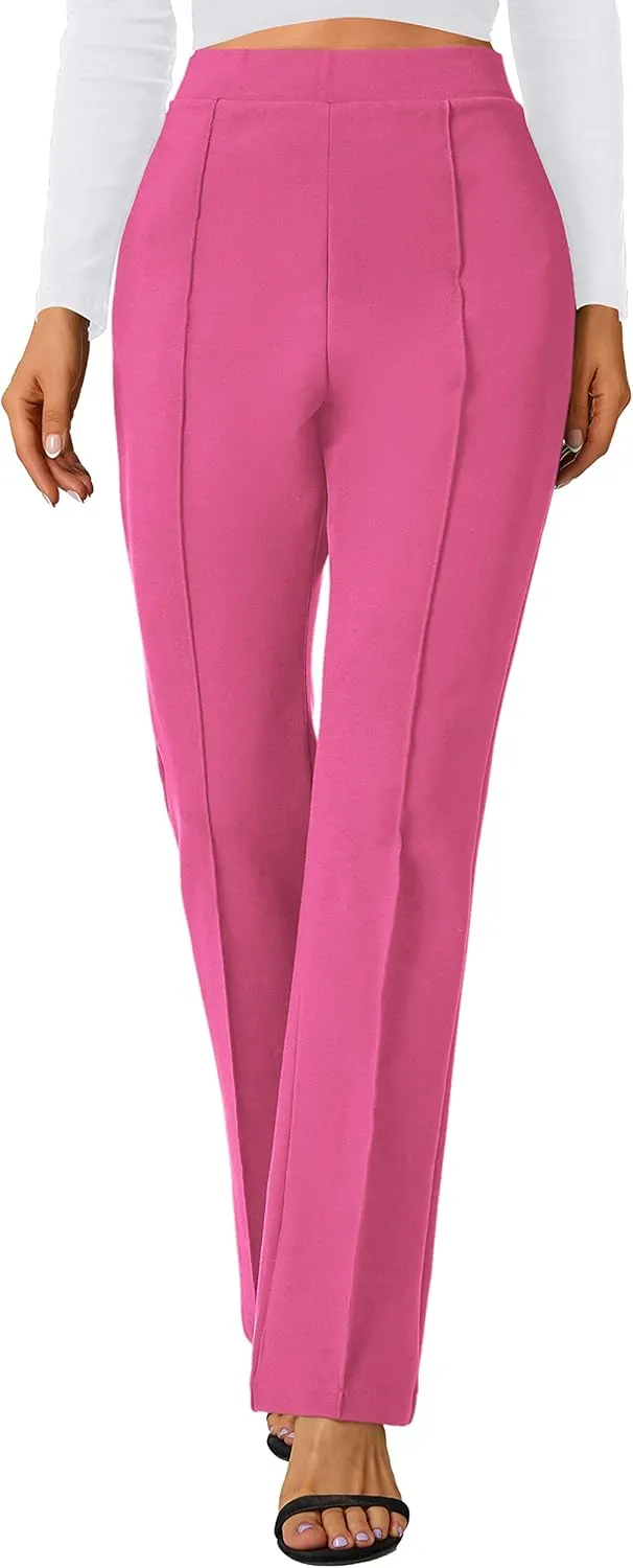 Urban CoCo Stretchy Work Pants Bootcut Yoga Pants Petite Slacks for Office Casual