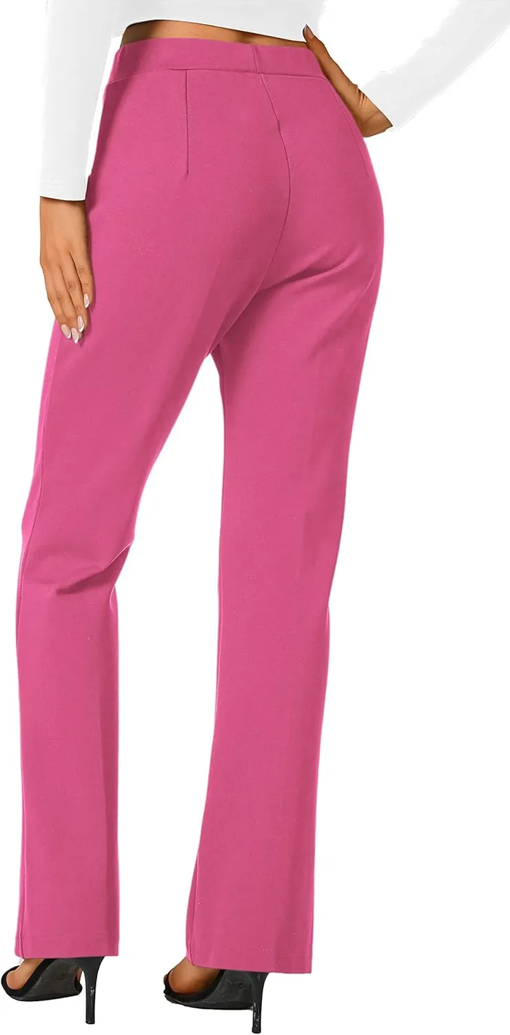 Urban CoCo Stretchy Work Pants Bootcut Yoga Pants Petite Slacks for Office Casual