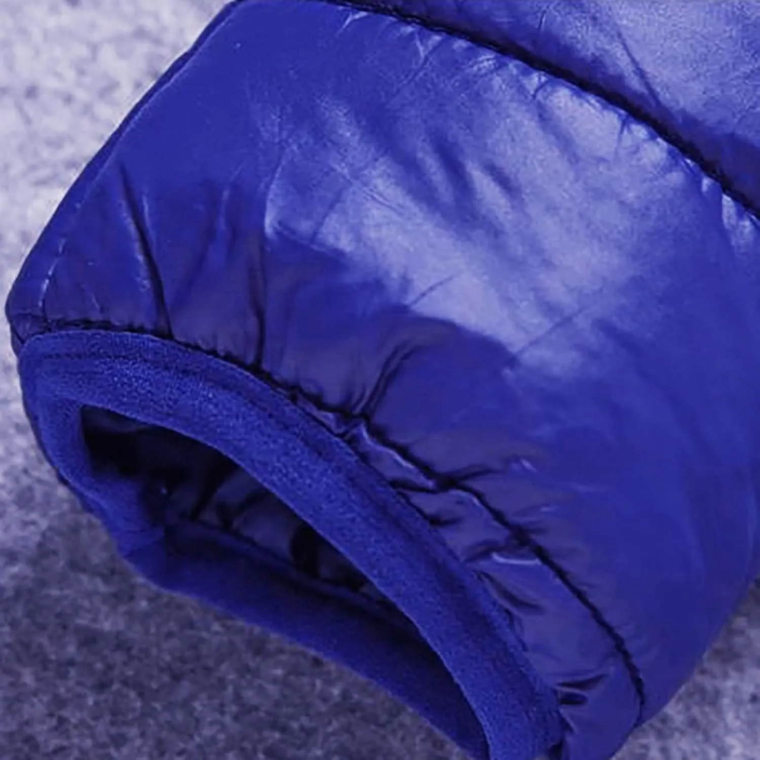 Warm Water Resistant Puffy Hooded Casual Loose Stand Up Collar Jacket with Removable Hood Packable Puffer Jacket