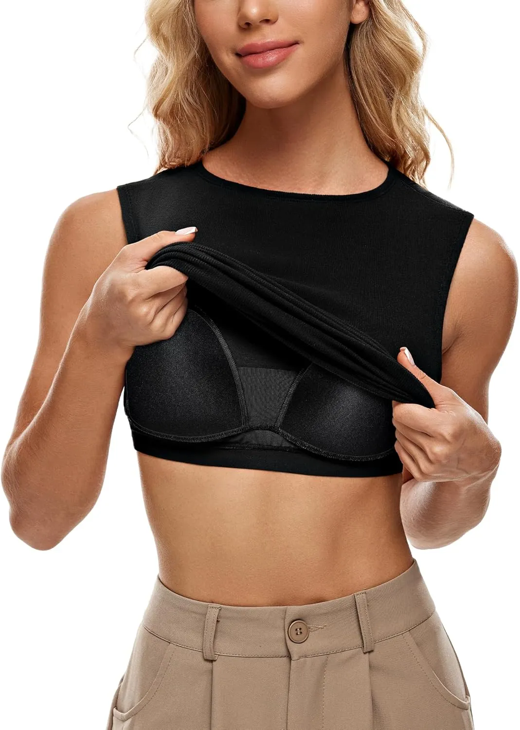 Wingslove Tank Top with Built in Bra for Women Shelf Bra Workout Tank Top