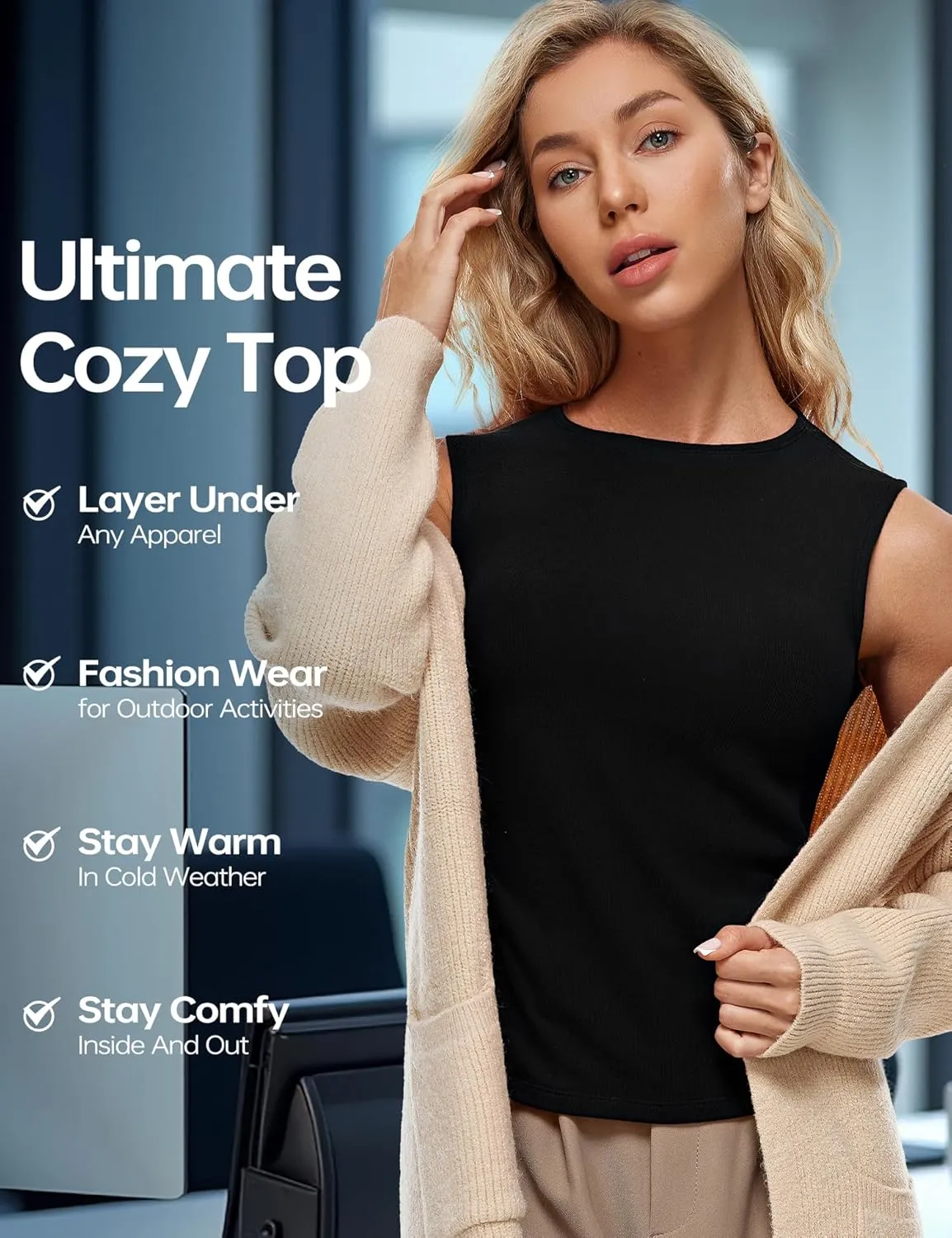 Wingslove Tank Top with Built in Bra for Women Shelf Bra Workout Tank Top