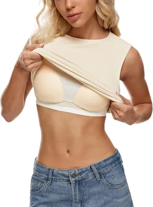 Wingslove Tank Top with Built in Bra for Women Shelf Bra Workout Tank Top